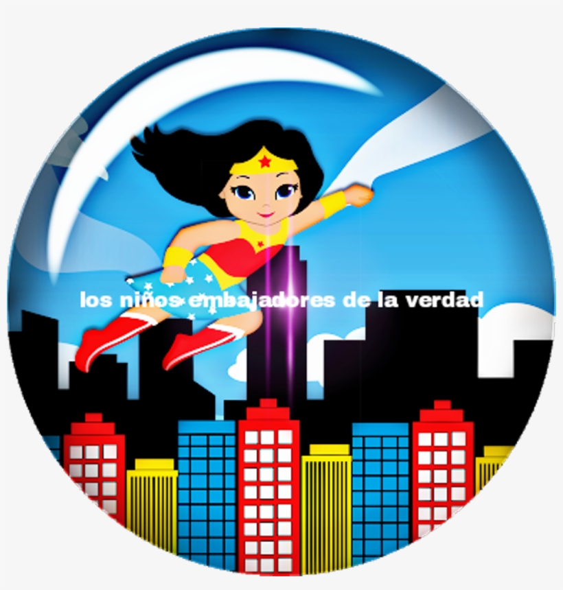 Superwoman Sticker - Mulher Maravilha Cute, transparent png