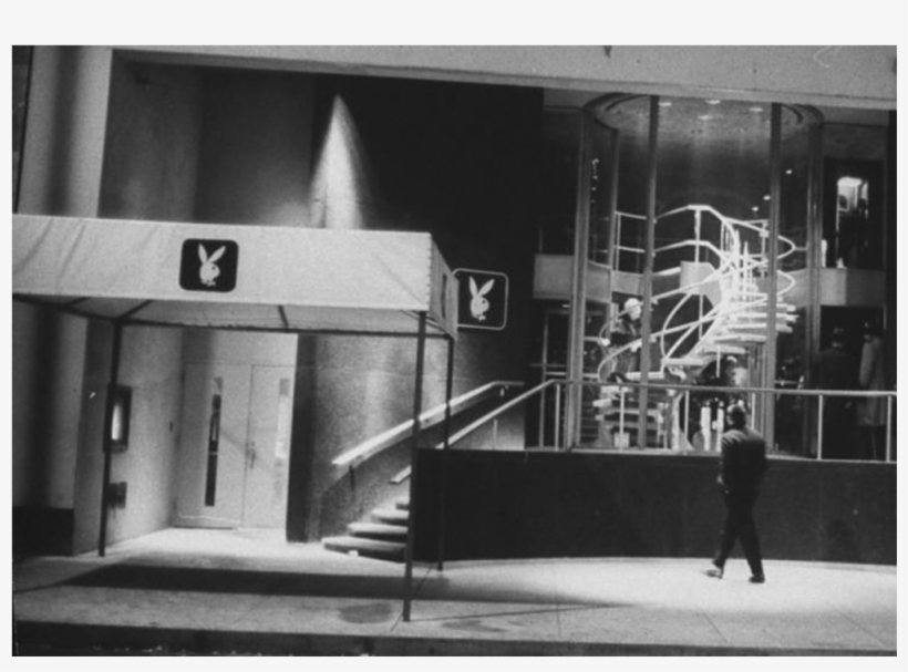 Original 1960s Playboy Bunny Logo Sign From The Manhattan - Monochrome, transparent png