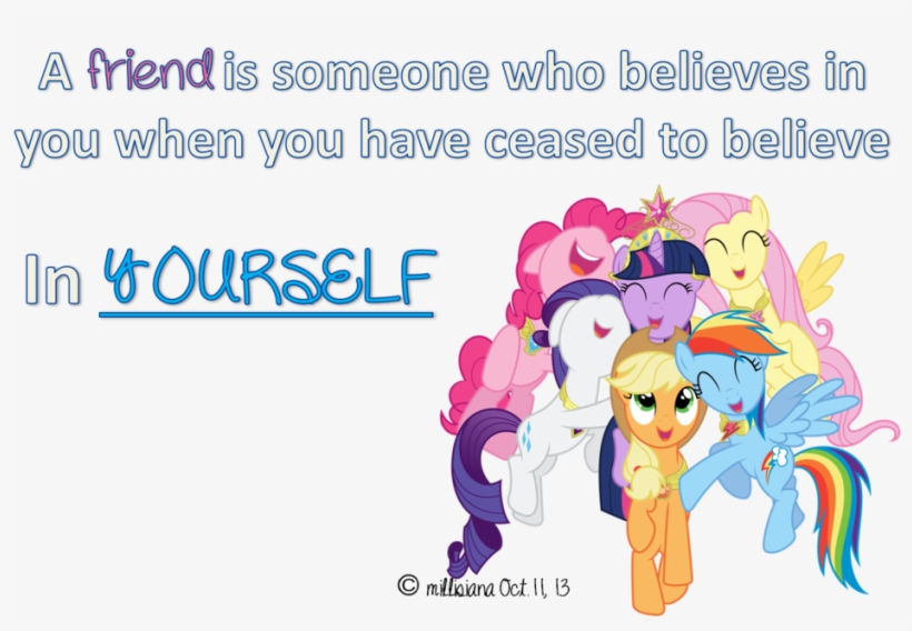Png Royalty Free Library Mlp Friendship Banner Friends - Наклейки My Little Pony, transparent png
