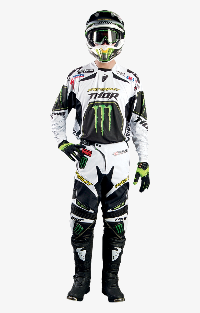 Thor Mx Monster Core Monster Dirt Bike Suit 411x1200 PNG Download