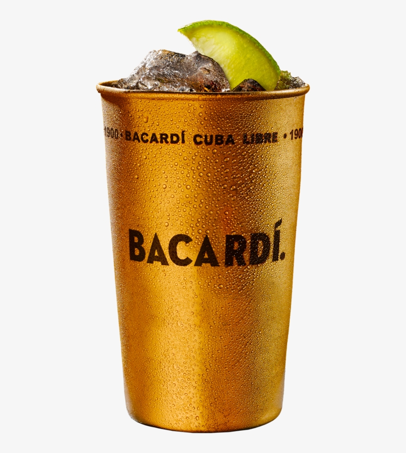 Lemon Wedge And Cocktail Cherries - Bacardi Bicchiere, transparent png