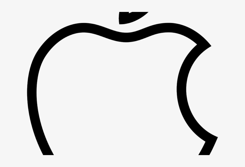 Apple Clipart Outline - Heart, transparent png