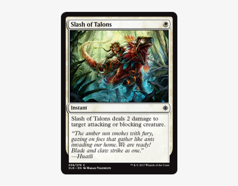 Slash Of Talons Ixalan English - Slash Of Talons, transparent png