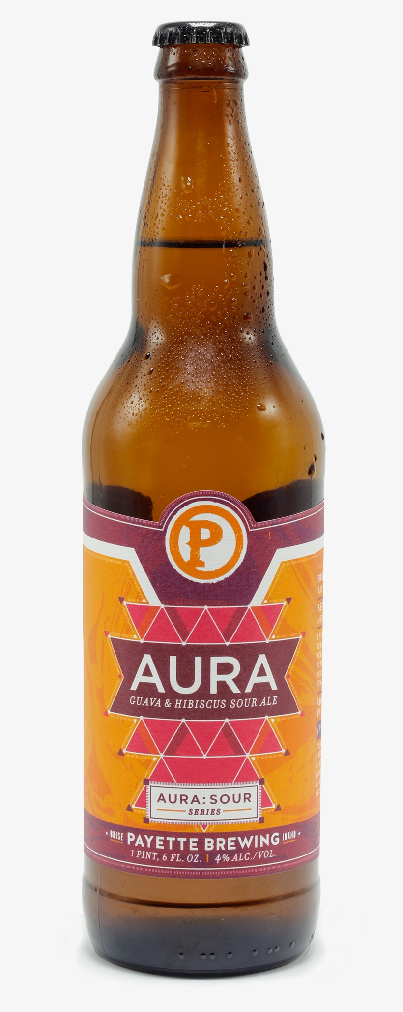 Payettebrewing Aura Guava&hibiscus - Beer Bottle, transparent png