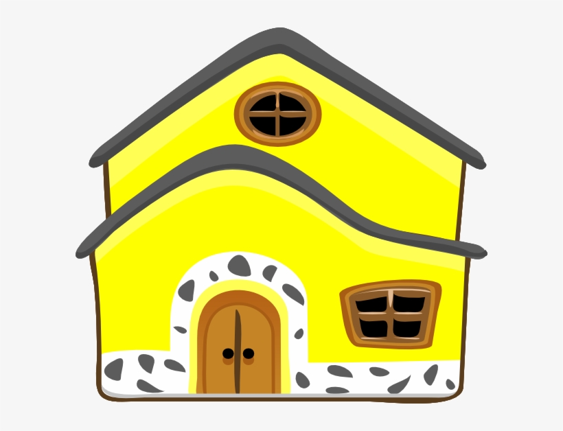 Yellow House Clip Art At Clker - Yellow House Clipart, transparent png