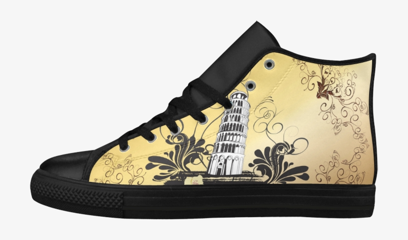 The Leaning Tower Of Pisa Aquila High Top Microfiber - Basketball Shoe, transparent png