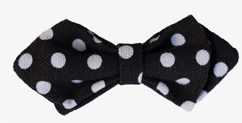 B&w Polka Dot Bow Tie - Polka Dot, transparent png