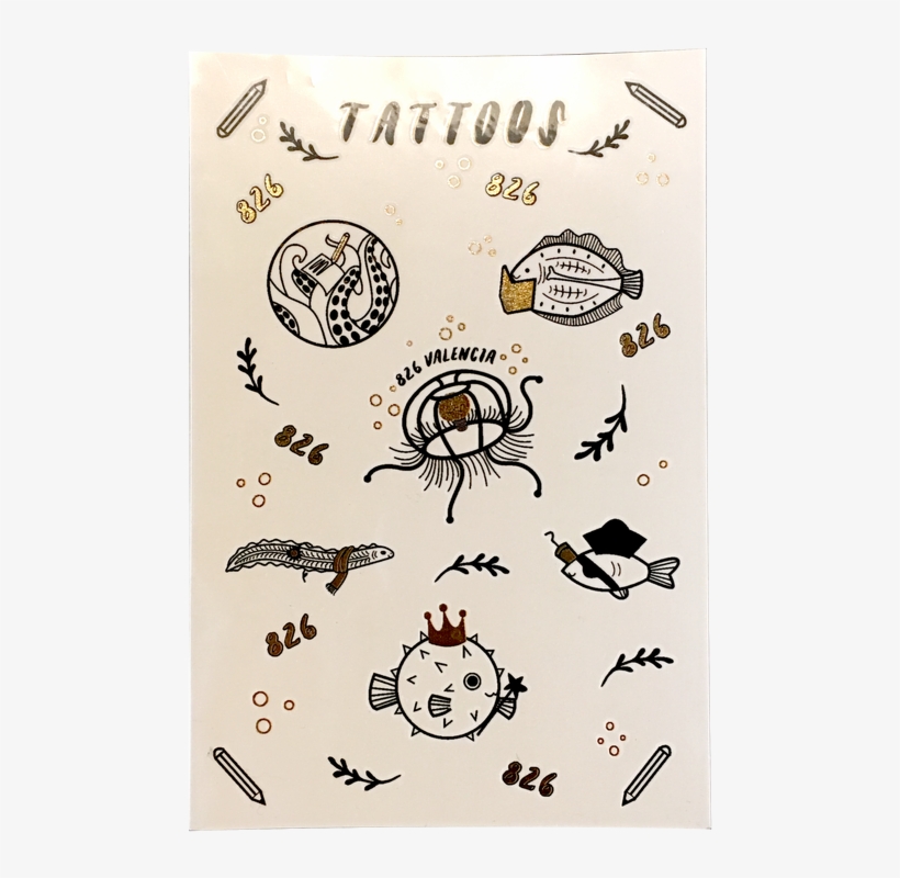 Gold Embossed Customizable Tattoos - Illustration, transparent png