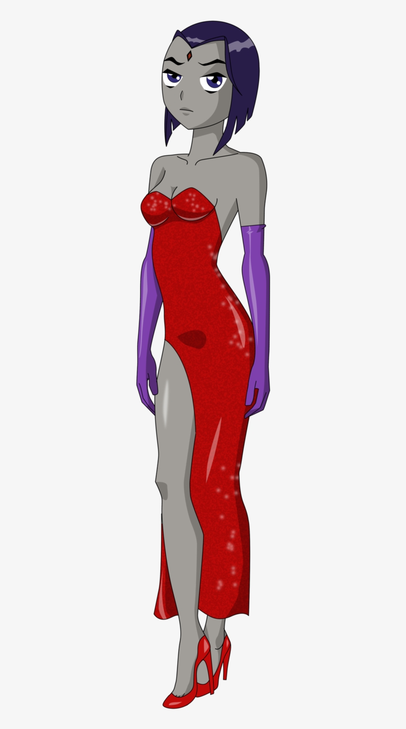 Raven By Bbobsan-d6wsf5k - Raven Dress Teen Titans, transparent png
