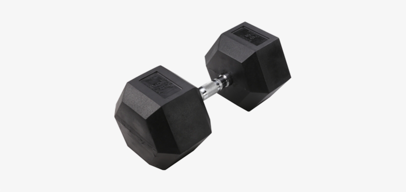 Body-solid Rubber Coated Hex Dumbbells - Dumbbell, transparent png