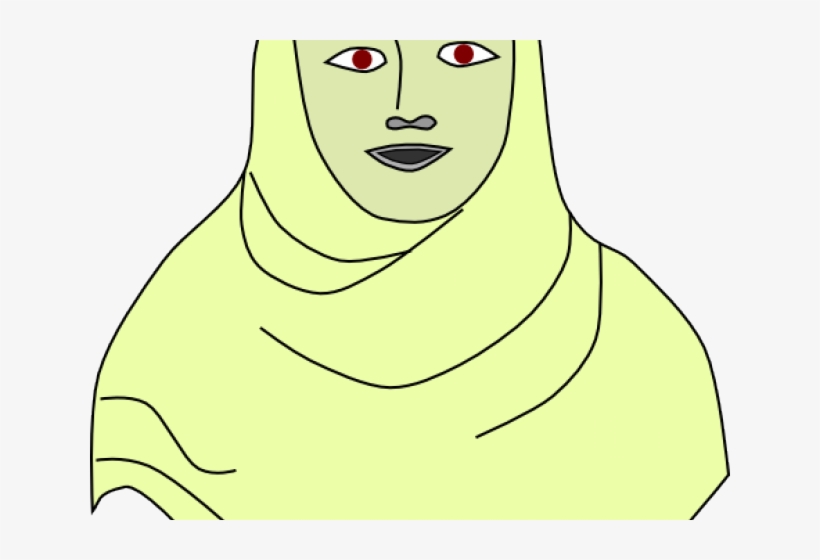 Beautiful Clipart Hijab - Cartoon, transparent png