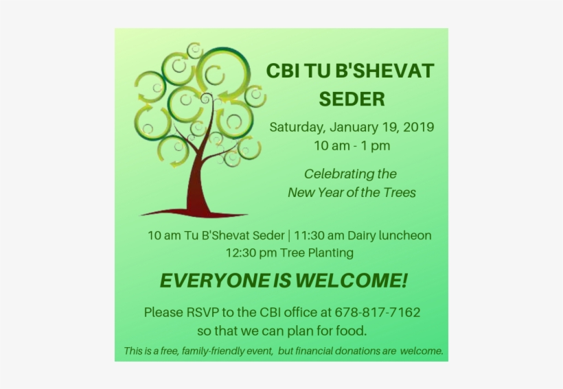 Tu B'shevat Seder - Poster, transparent png