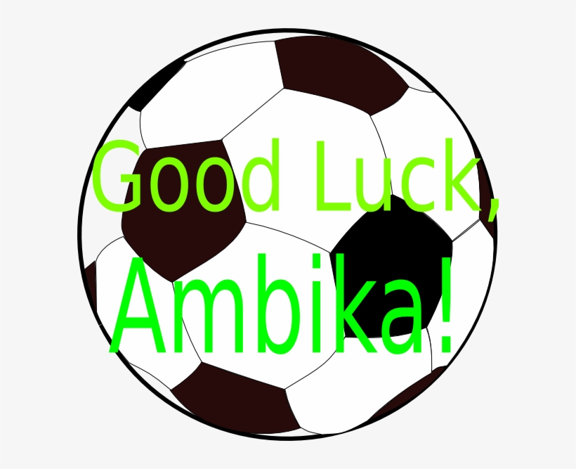 Good Luck Ambika Clip Art - Soccer Ball Clip Art, transparent png