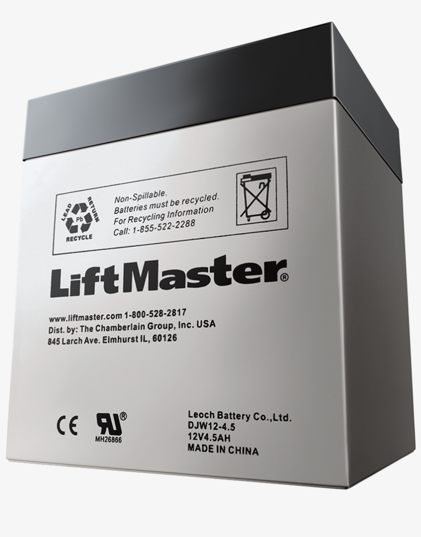 485lm- Battery - 12v - Liftmaster, transparent png