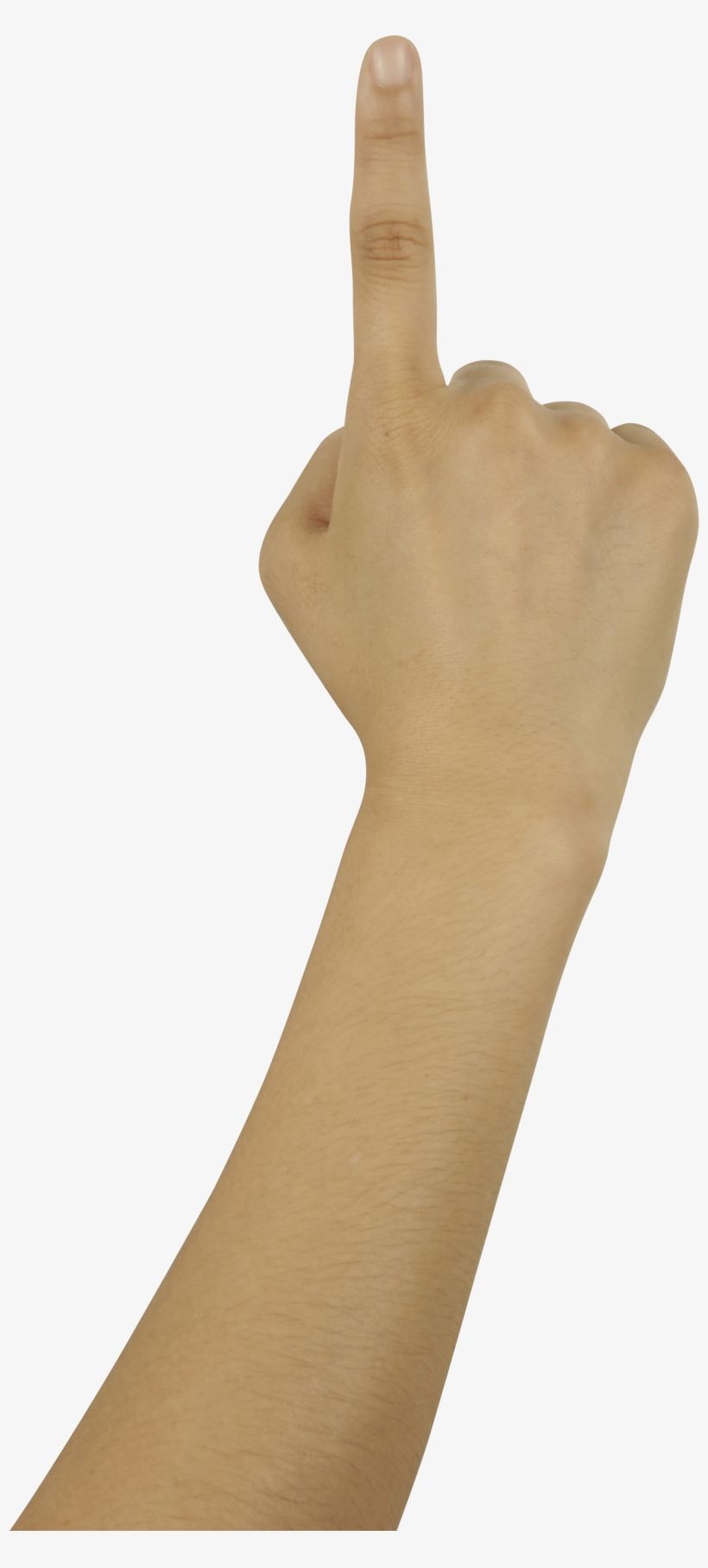 Finger Pointing Upward Png Image - Sign Language, transparent png