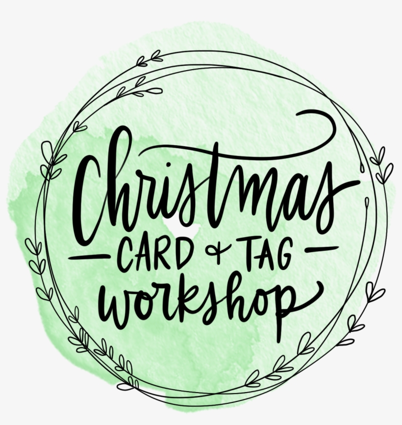Christmas Card And Gift Tag Workshop By Jen Dooley - Calligraphy, transparent png