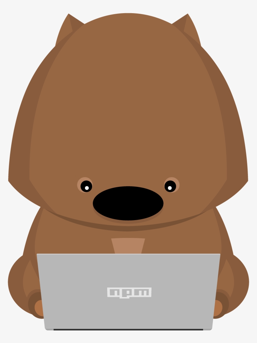 Npm Wombat Typing 1080×1080 - Npm Wombat, transparent png