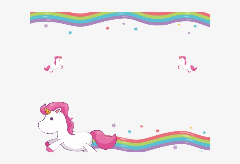 Decorative Border Clipart Invitation - Marco De Unicornio Png, transparent png