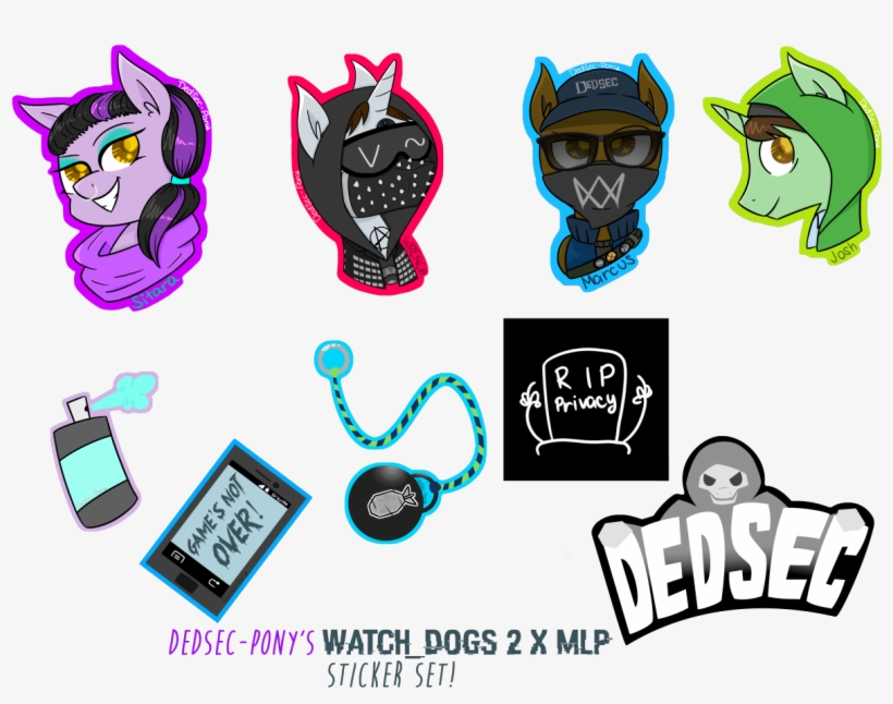 I Stan Two Sons Finally Finished Anyways Have Some - Dedsec Stickers, transparent png