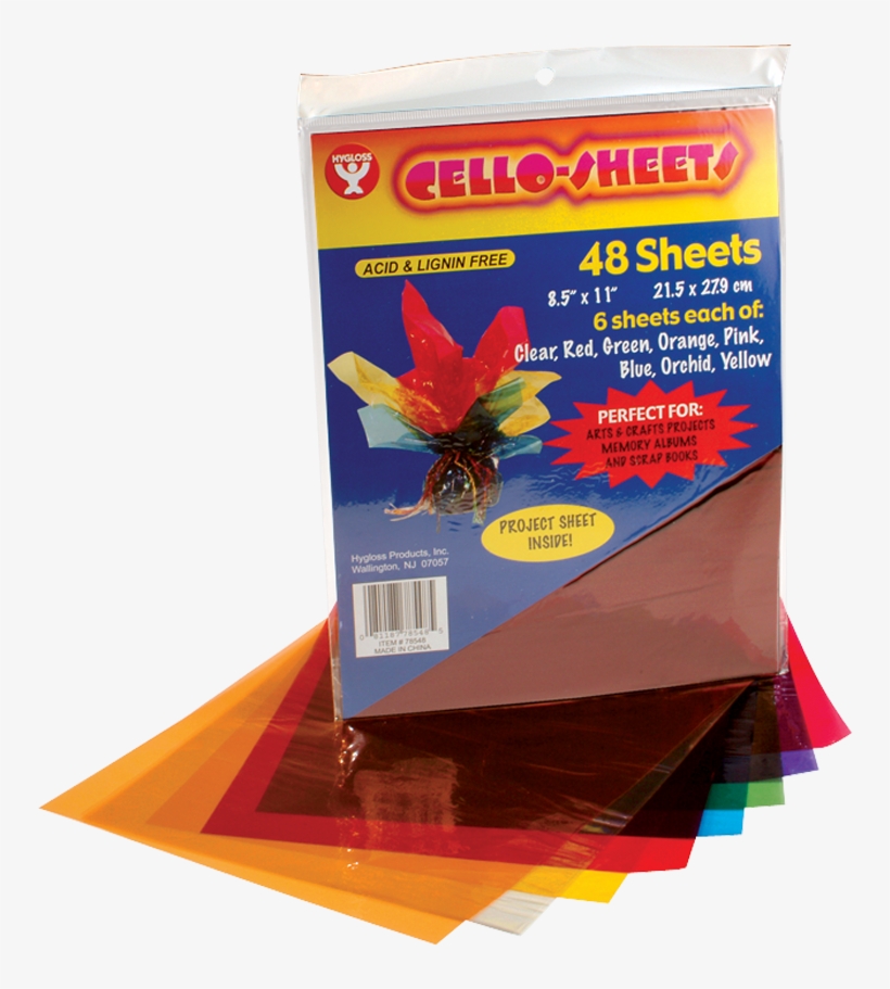 Hygloss® Cello Sheets - Hygloss Cello Sheets, transparent png