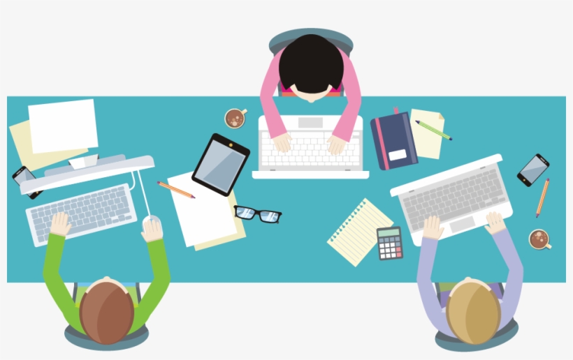 Secure Cloud Solutions - Flat Design Work Table, transparent png