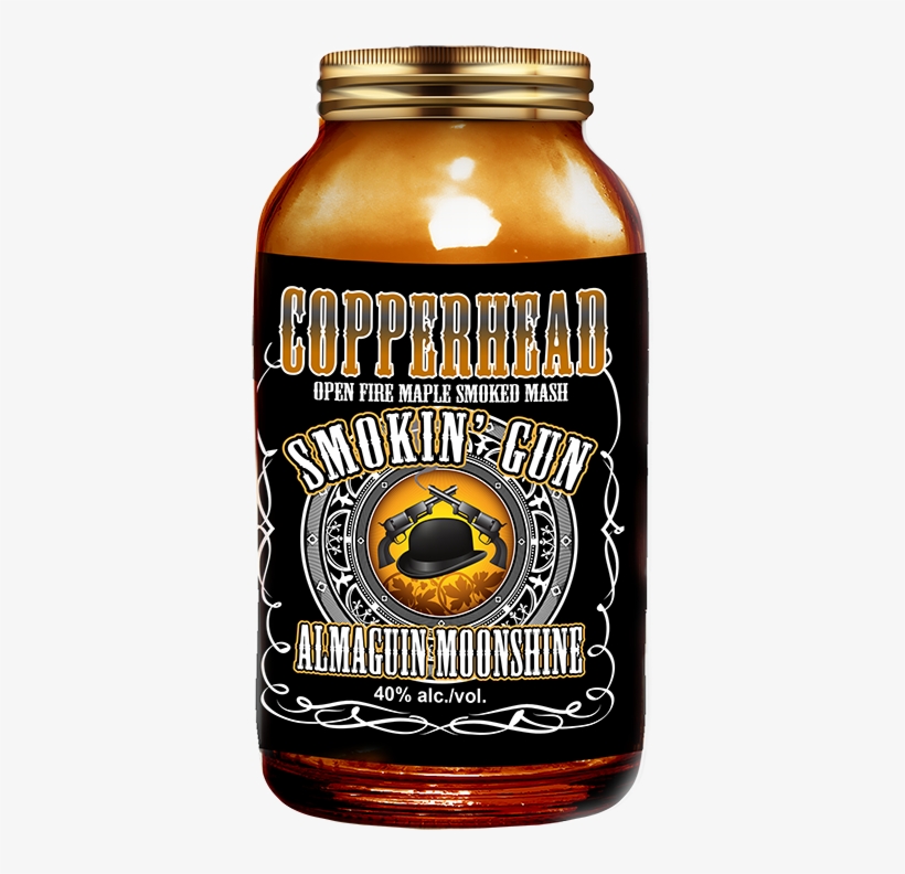 Almaguin Smokin' Gun Moonshine - Copperhead Distillery, transparent png