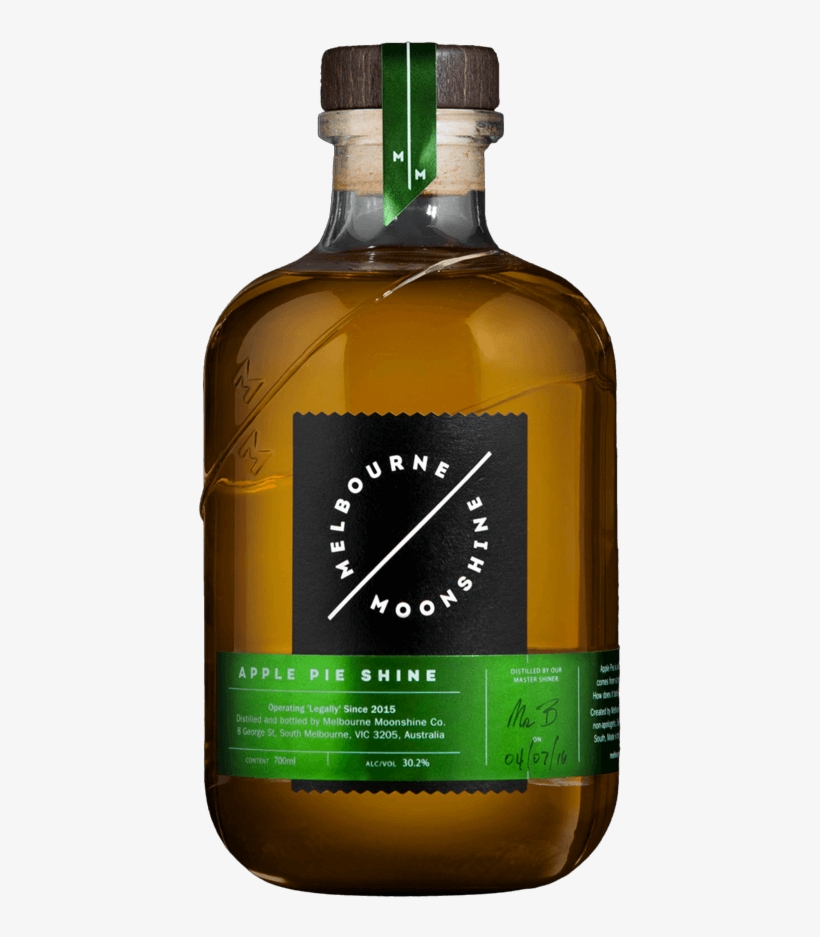 Melbourne Moonshine Apple Pie Shine Upmrkt - Glass Bottle, transparent png