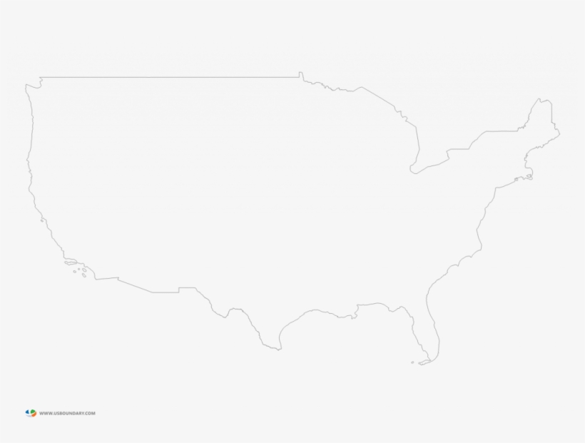 Us Map Netwallcraft Com United States Mainland - Drawing, transparent png