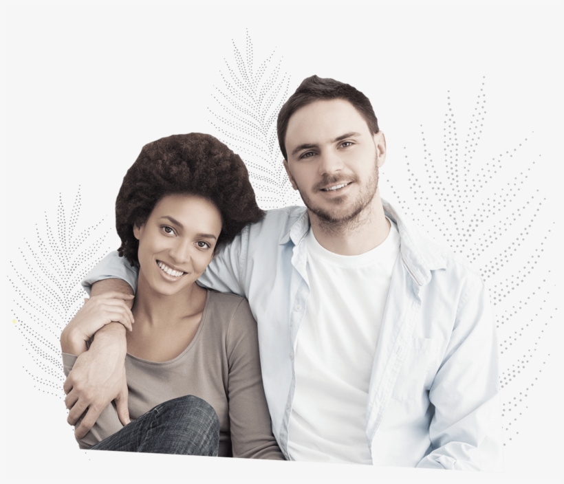 Happy Couple - Sitting, transparent png
