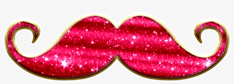 Glitter Mustaches And Beard - Heart, transparent png