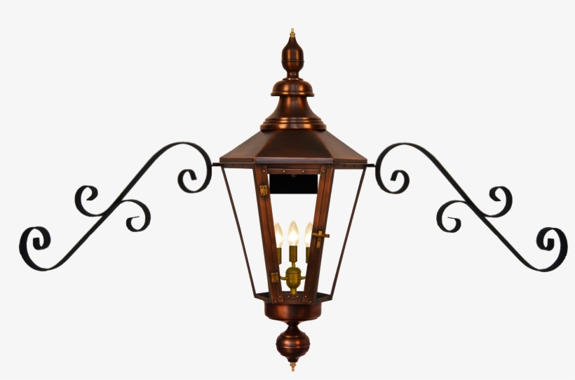 Eslava Street With Double Scroll Mustache Bracket - Gas Lantern Mustache Bracket, transparent png