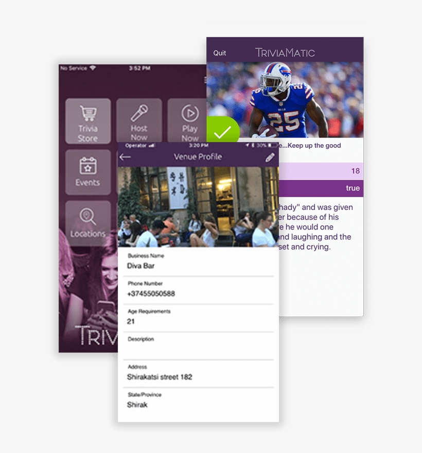 Triviamatic Mobile App To Run Trivia Nights At Your - American Football, transparent png