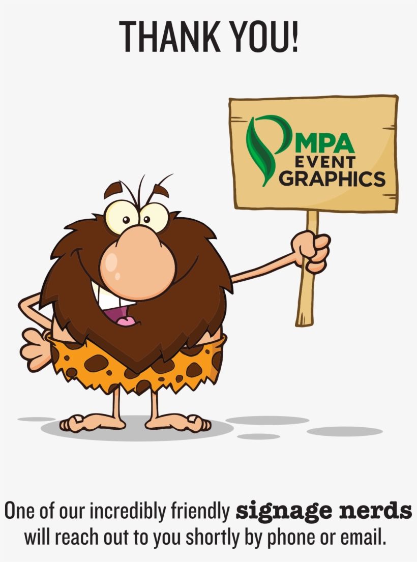 Mpa Order Thank You - Caveman Cartoon Spear, transparent png