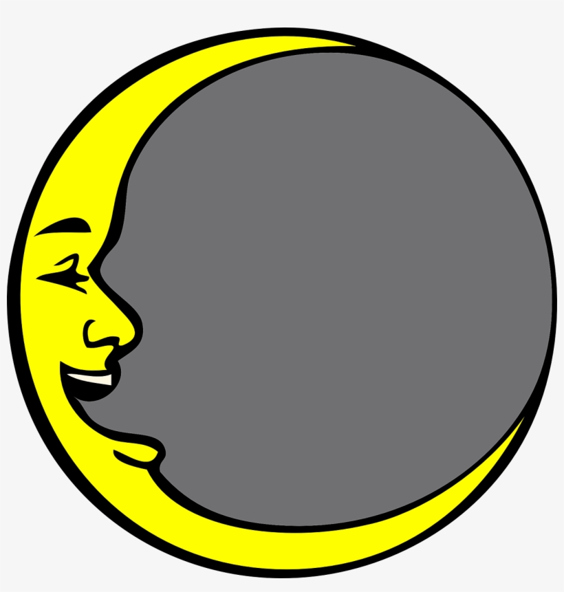 New Mouth,yellow,free Vector - Man In The Moon Cartoon, transparent png