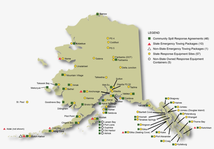 Map Of Community Spill Response Agreements, Response - Atlas, transparent png