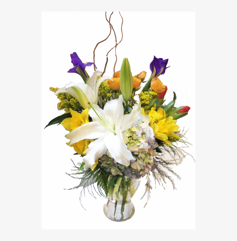 Flowers In Vase Png, transparent png