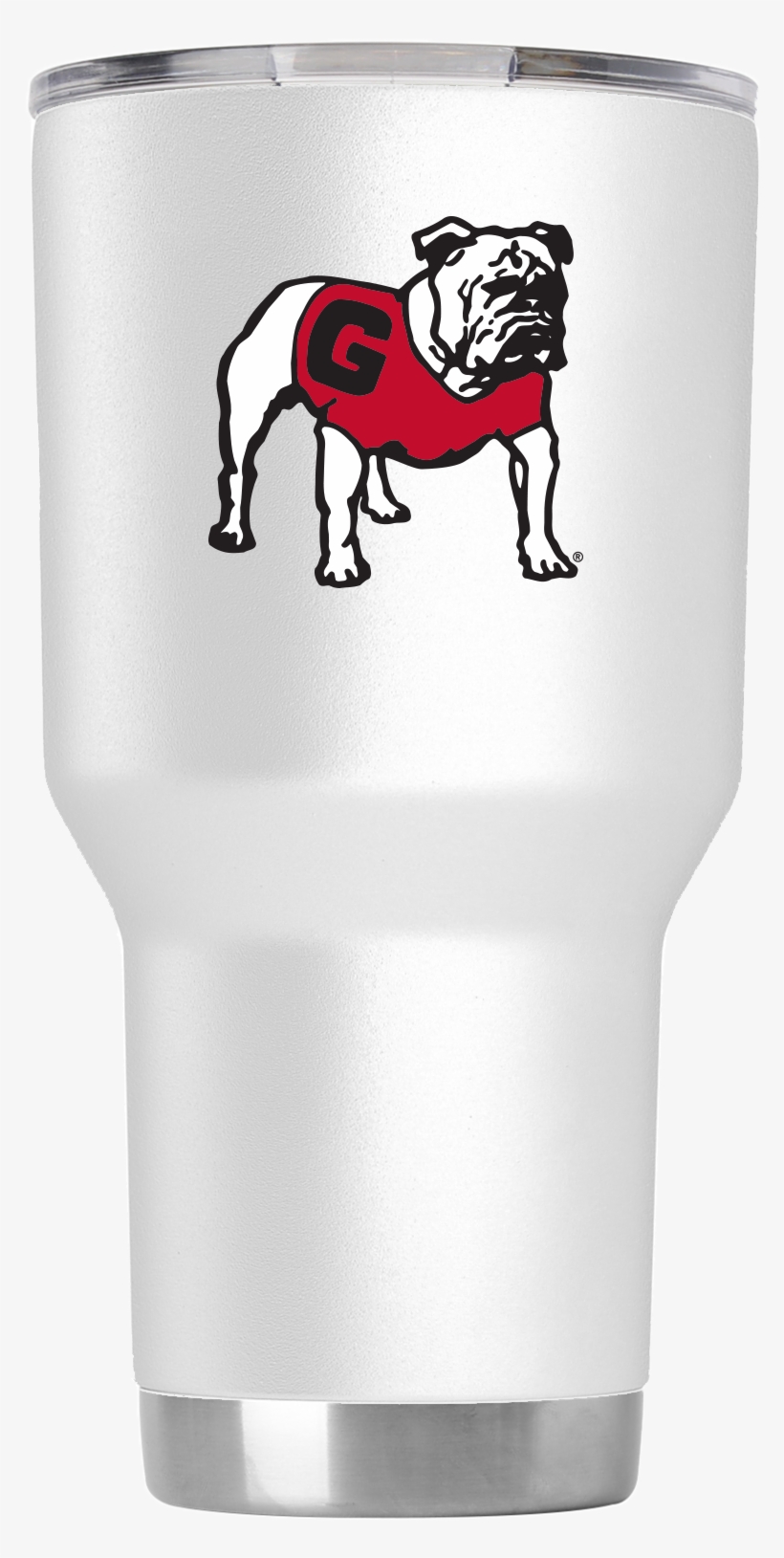 Georgia 30 Oz Vault Bulldog White Tumbler - Pug, transparent png