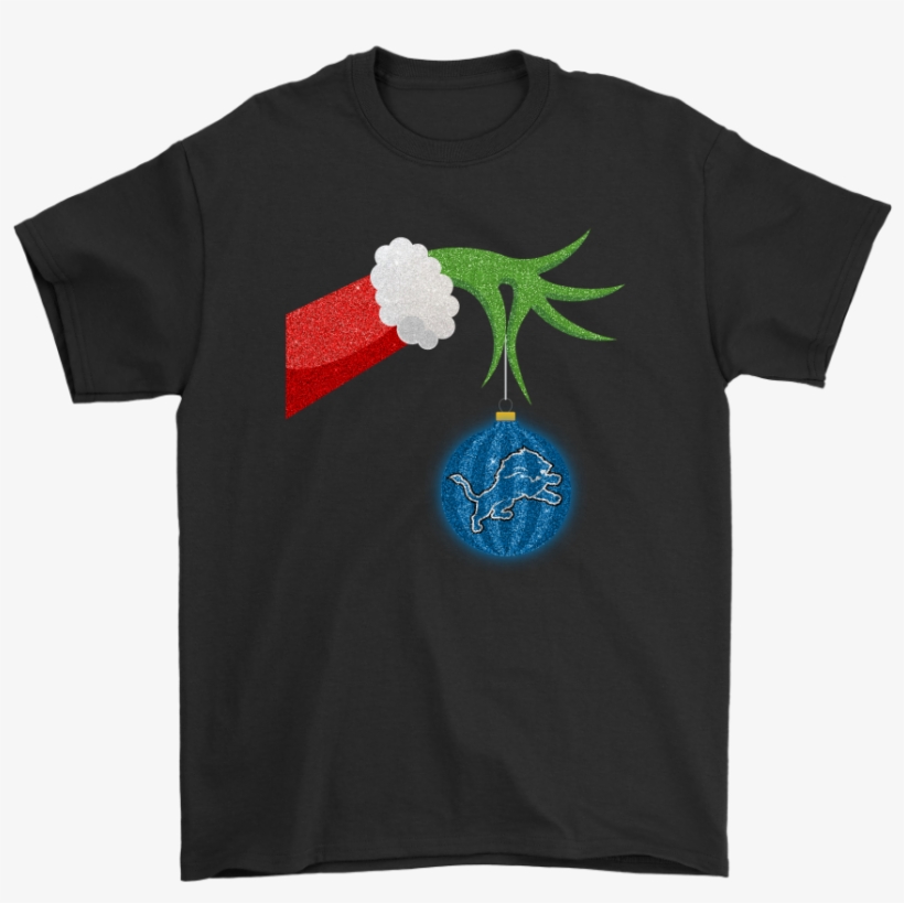 The Grinch Christmas Decoration Detroit Lions Nfl Shirts - Slipknot Mickey Mouse T Shirt, transparent png