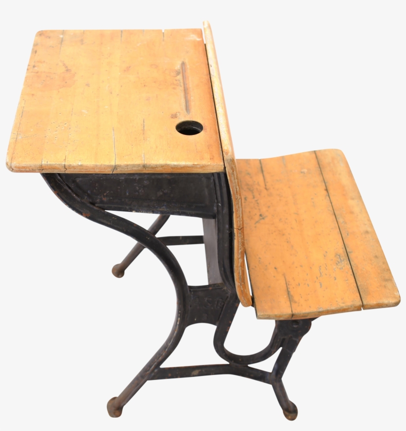 School Desk Png - American School Desk Antique, transparent png