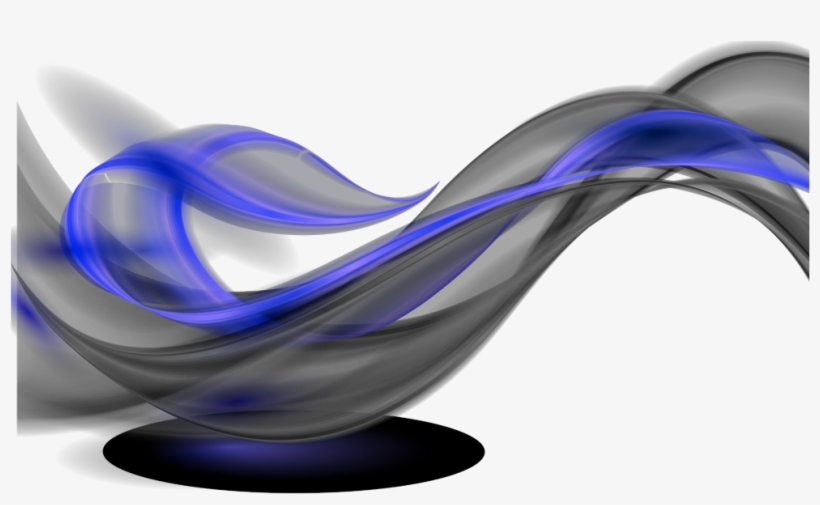 Mq Blue Black Swirls Swirl Wave - Chair, transparent png