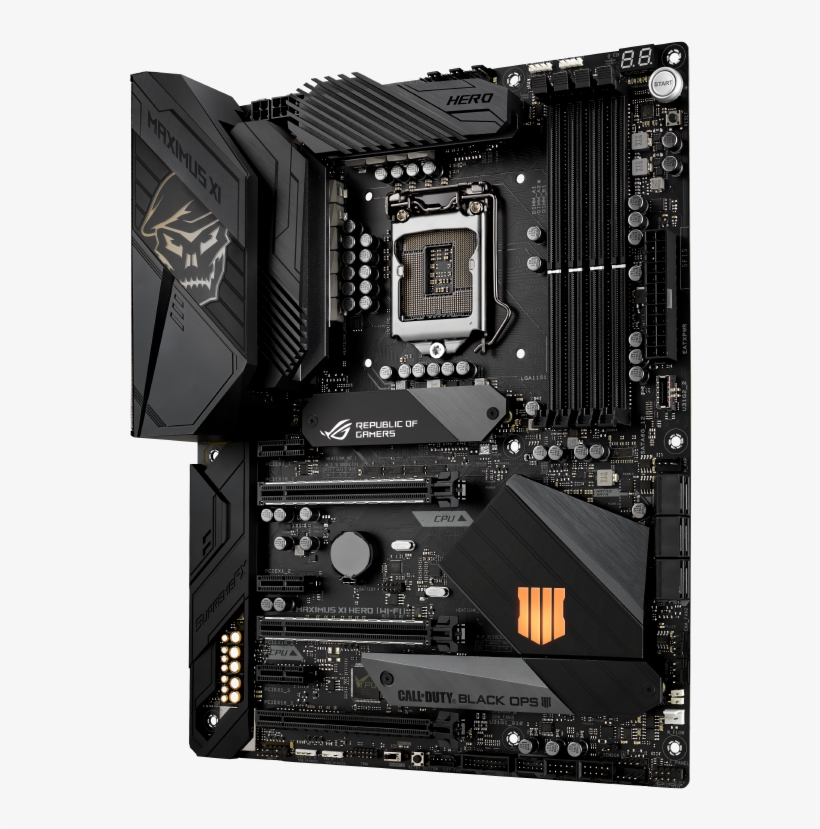 Rampage Vi Extreme - Asus Rog Maximus Xi Hero Wifi, transparent png