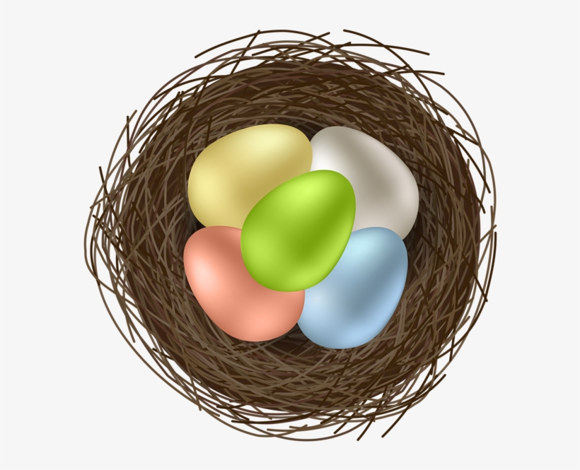 Easter Eggs In Bird Nest Transparent Image - Egg, transparent png