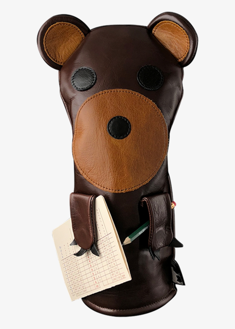 Dormie Workshop Tokey The Bear Leather Golf Headcover, transparent png