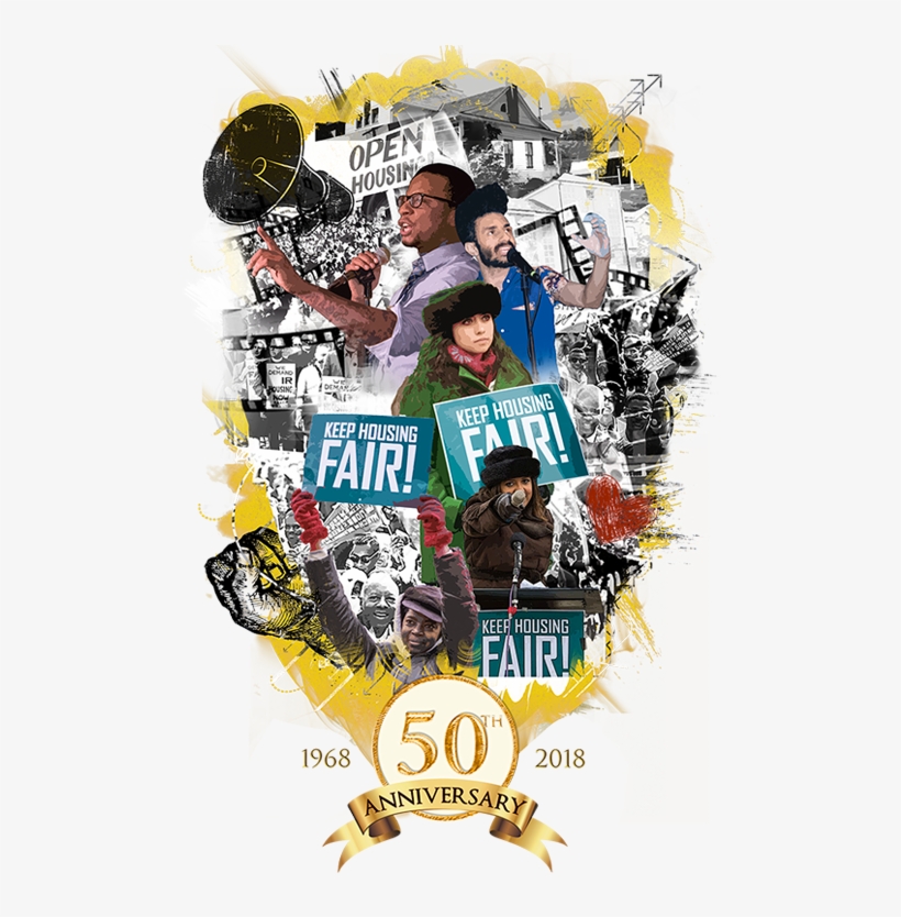 The 50th Anniversary Of The Fair Housing Act - Poster, transparent png