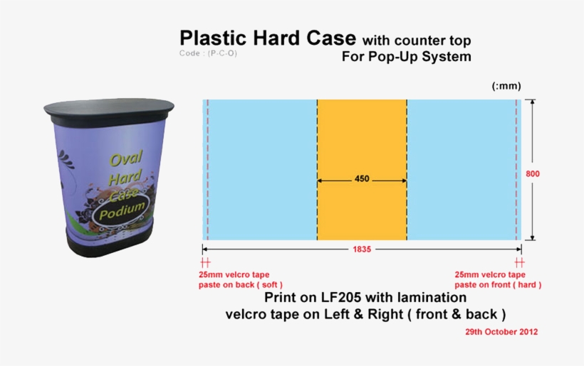 P C O1 - Pop Up Oval Shaped Hard Case, transparent png