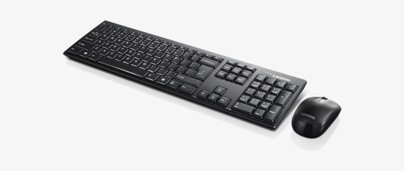 Buy Lenovo 100 Wireless Keyboard Mouse Combo Kit Set - Lenovo 100 Wireless Keyboard, transparent png