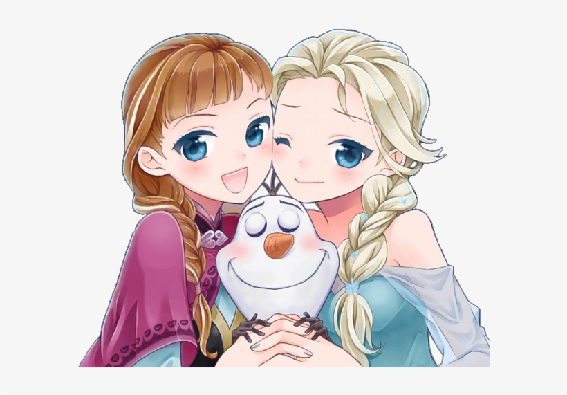Elsa E Anna Manga, transparent png