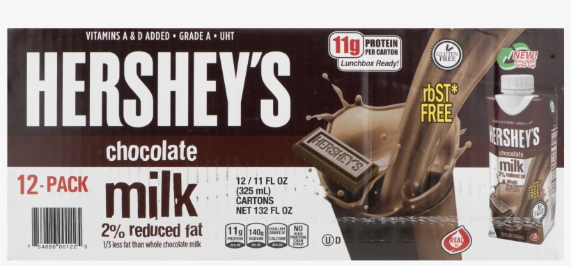 Hershey's Chocolate 2% Reduced Fat Milk, 11 Fl Oz, - Hershey's, transparent png