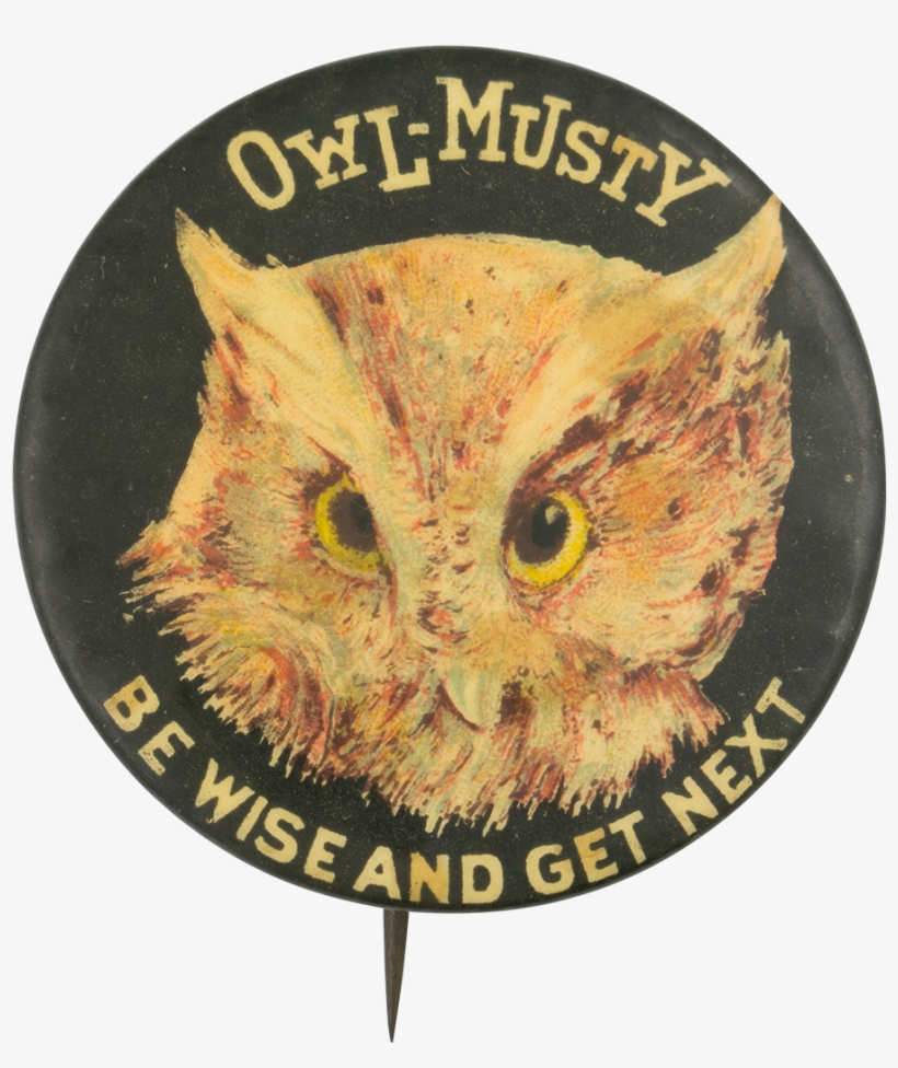 Owl-musty Be Wise And Get Next Beer Button Museum - Eastern Screech Owl, transparent png