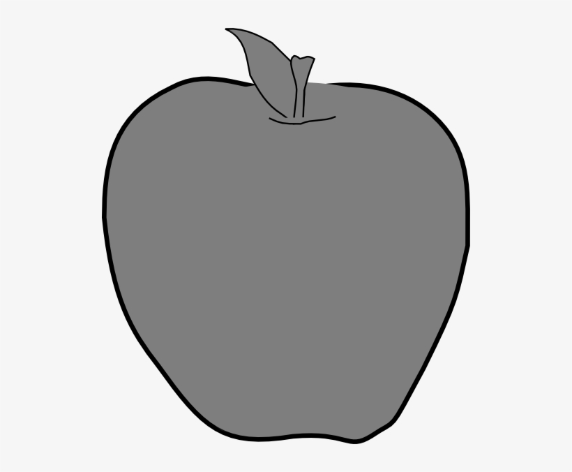 Apple Grey Clip Art - 葉 イラスト, transparent png